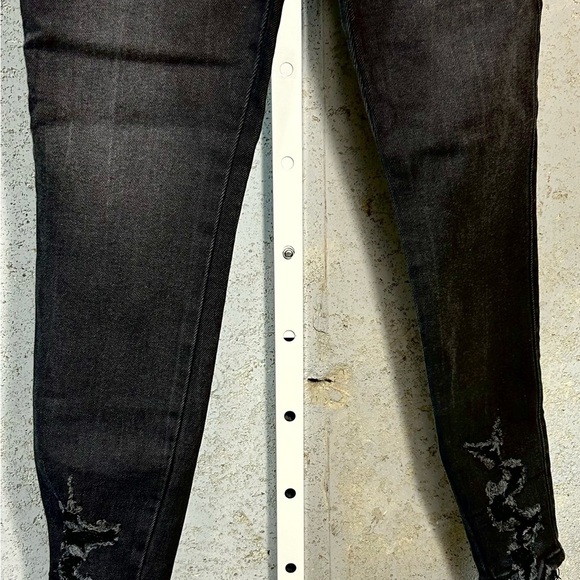 #034 Sz 5/27 Celebrity Pink Black Skinny Jeans Modern Fit - Picture 3 of 8